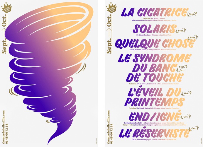 Théâtre de Belleville – Saison 2018 → 2020 – Pierre Jeanneau