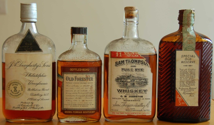Vintage Whiskey Bottles