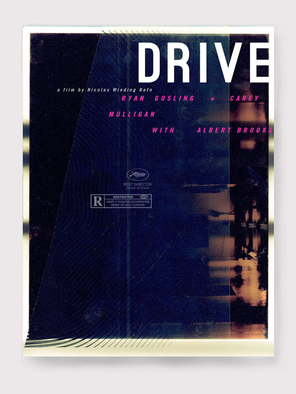 Film Poster Design on Behance #movie #drive #poster