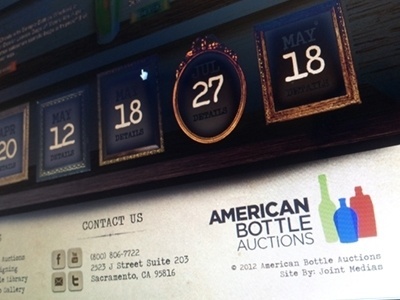 Dribbble - American Bottle redesign by Brian Espinosa #design #vintage #amercan #web #antique