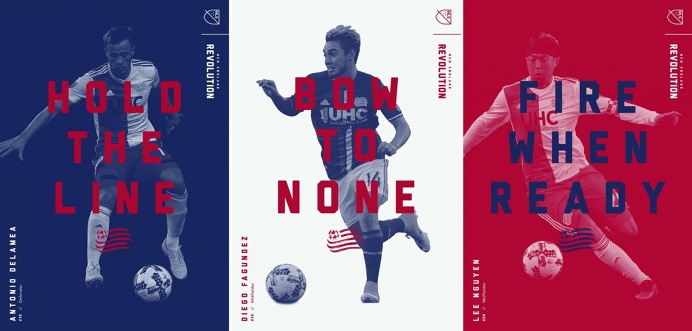 The New England Revolution Outdoor Ad - It Started Here #usa #layout #soccer #mls #players