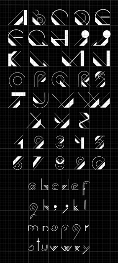 Typography inspiration example #321: typography design on the Behance Network #isac #letters #loreta #alphabet #type #typography
