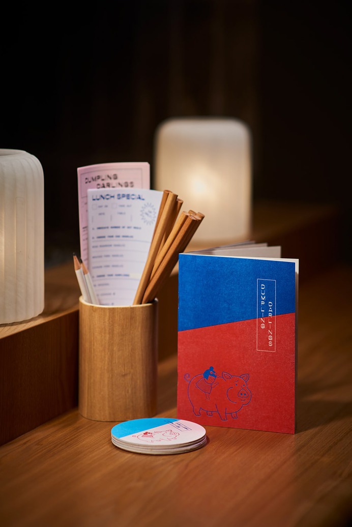 Dumpling Darlings - Mindsparkle Mag Foreign Policy Design Group designed the branding for Dumpling Darlings – a dumpling bar with a twist, designed to break the mould of stereotypical Asian joints. #logo #packaging #identity #branding #design #color #photography #graphic #design #gallery #blog #project #mindsparkle #mag #beautiful #portfolio #designer