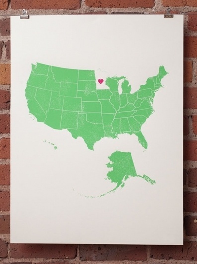 johnny & stacie prints | Design*Sponge #screenprint #poster