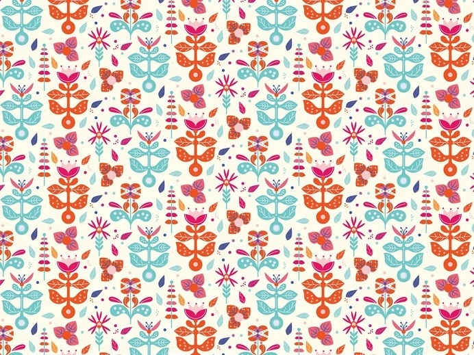http://www.anatypestype.com #pattern #plants #color #flower #patterns #flowers