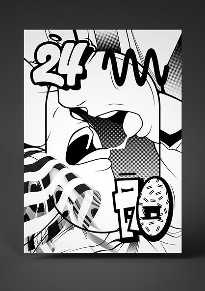 How can I be sure? #halftone #white #pattern #graffiti #black #illustration #poster #and