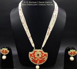 Pendant Set - gold diamond polki kundan meena jadau jewellery