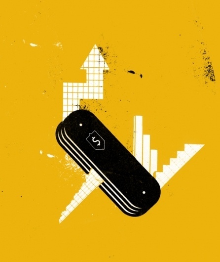 Yarek Waszul Illustration #army #swiss #waszul #illustration #knife