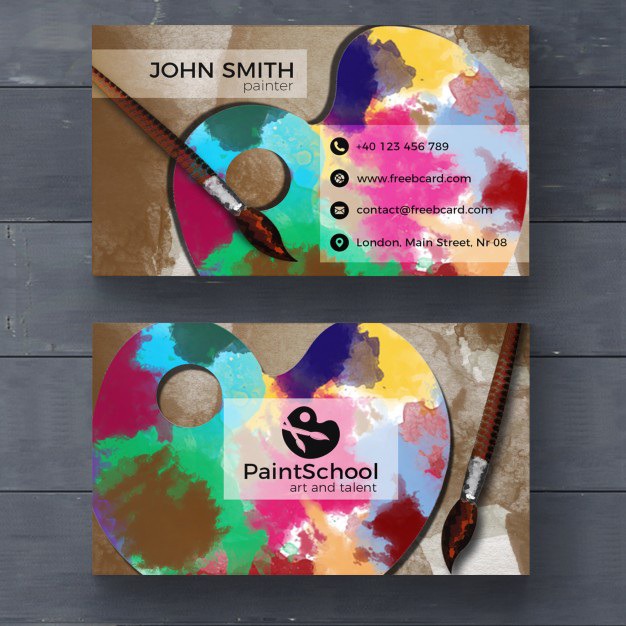 Corporate card for fine arts Free Psd. See more inspiration related to Logo, Business card, Mockup, Business, Abstract, Card, Template, Office, Visiting card, Presentation, Stationery, Corporate, Mock up, Company, Modern, Branding, Visit card, Identity and Brand on Freepik.