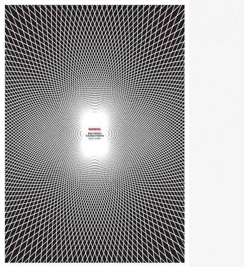 Eyesore | Me And Mister Jones . intuitive brands #red #white #pattern #black #poster #and
