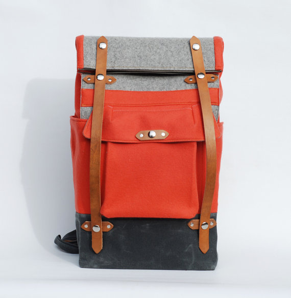 The Coral Felt Camper #fashion #bag #accessories