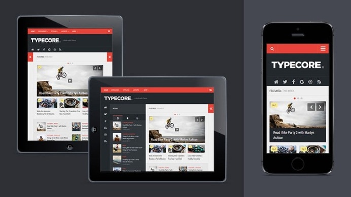 Typecore : Free Magazine Wordpress Theme