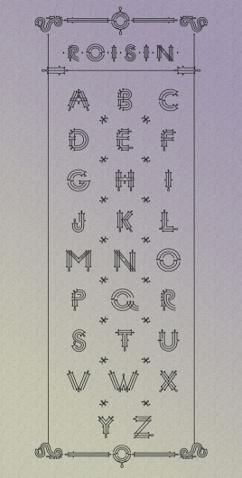 design work life » Roison #marta #podwinska #lettering #roison #alphabet #typeface #type