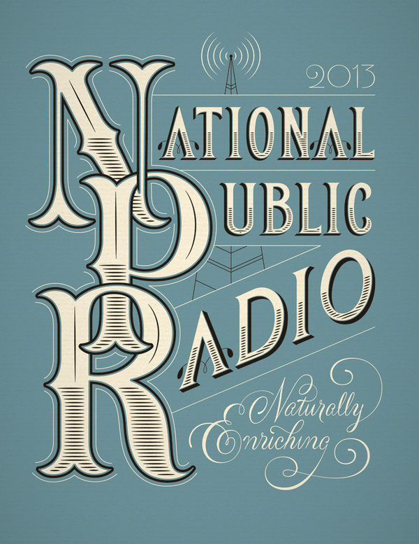 Jessica Hische NPR Calendar #lettering