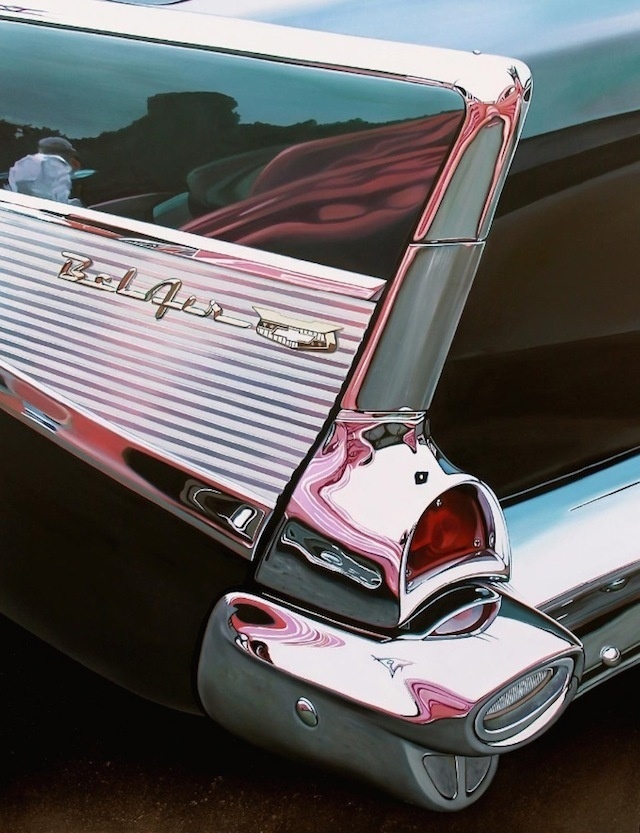 Lukisan Mobil Tua yang Dipoles Realistis -3b #painting #car #art #realistic