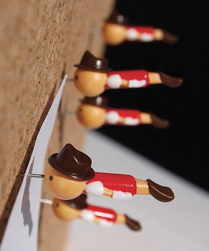 Real Boy Push Pins | Stationery | Duncan Shotton Design Studio #pins