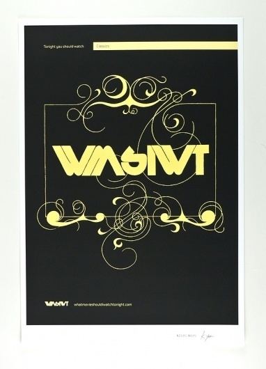 WMSIWT Poster Series on the Behance Network #classic #movies #poster #film