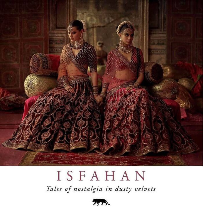 sabyasachi isfahan winter bridal wear