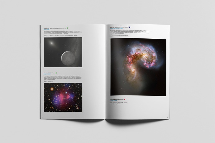 Hubble 25 Years On Book Design – Deivid Cole