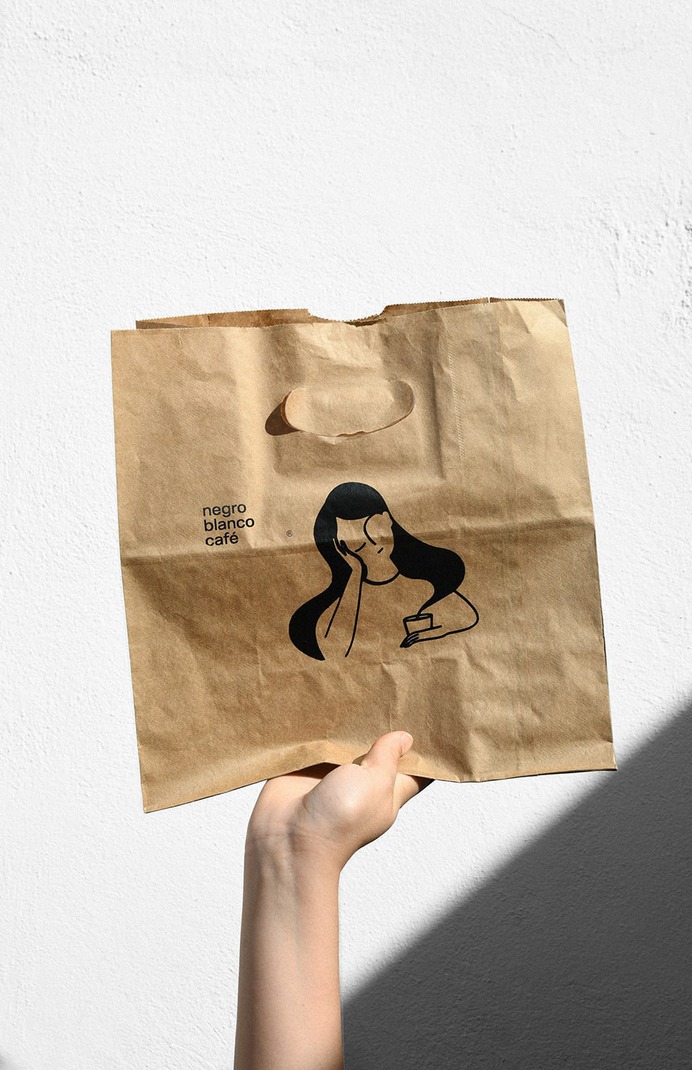 Negroblanco Cafe - Mindsparkle Mag Yeye Design designed the branding for Negro Blanco Café. #logo #packaging #identity #branding #design #color #photography #graphic #design #gallery #blog #project #mindsparkle #mag #beautiful #portfolio #designer