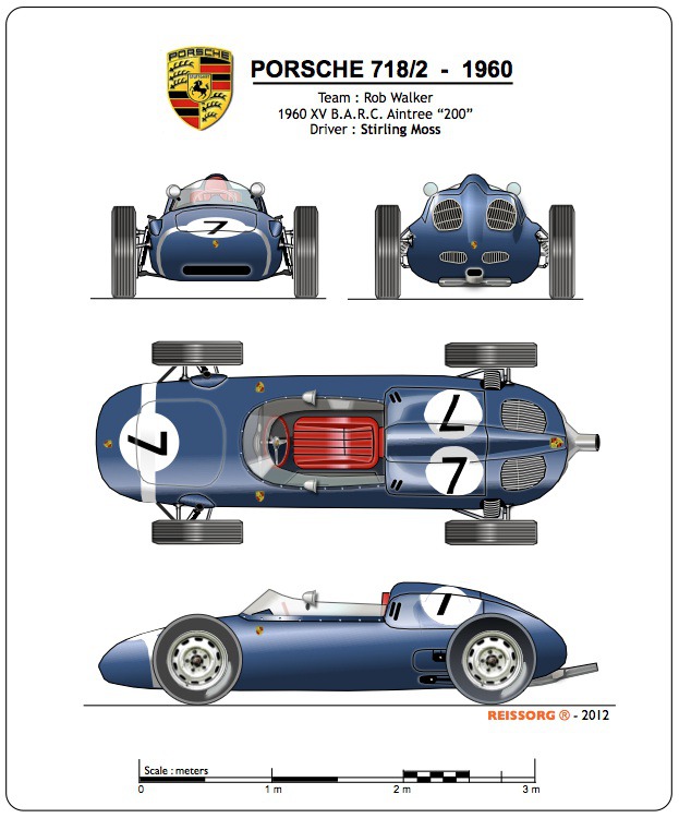 PORSCHE 718/2 #car #classic #vintage #racing #sport #blueprint