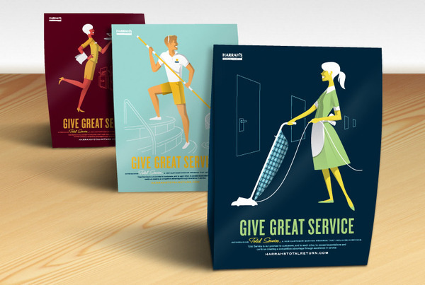 back of house campaign literature #hatchsfcom #woman #illustration #man #hatch