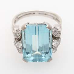 Diamantring Art Deco um 1925 - 1930,