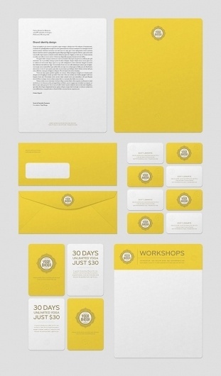Yoga Bhoga Identity on the Behance Network #stationary