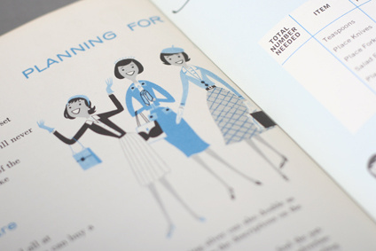 Starting with Sterling circa 1959 #modern #color #two #illustration #mid #century #booklet