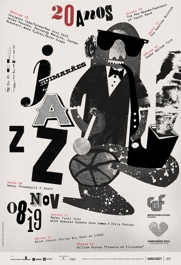 Guimaraes Jazz - F C H i C H K 'L #illustration #poster #typography