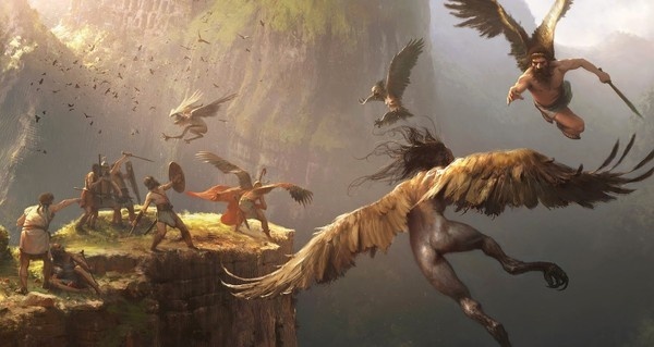 thrax The Hunt Jose Daniel Cabrera Peña #greek #jason #argonauts #mythology #illustration #golden #harpies #fleece #hunt