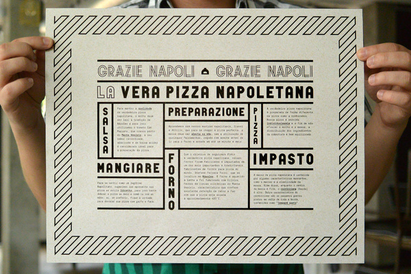 Grazie Napoli // Mucci Estúdio #menu #wood #fire #napoli #pizza