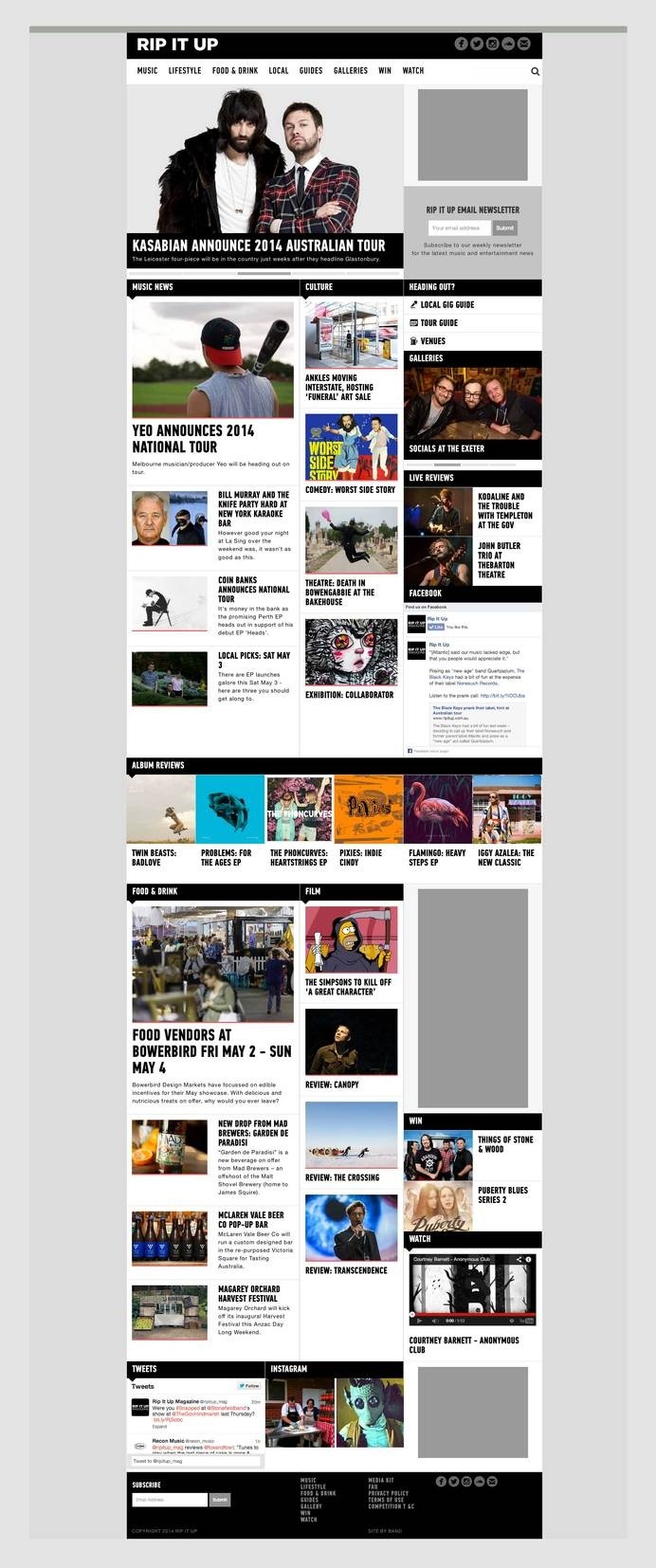 Rip It Up | Band | Graphic & Website Design Adelaide #ww