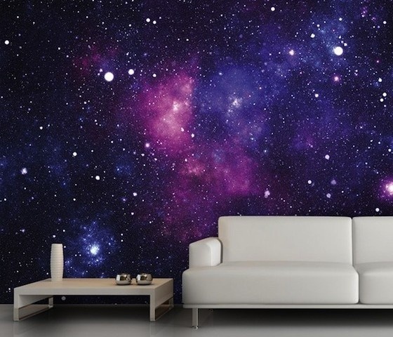 Galaxy Fleece Wall Mural #home #poster #galaxy