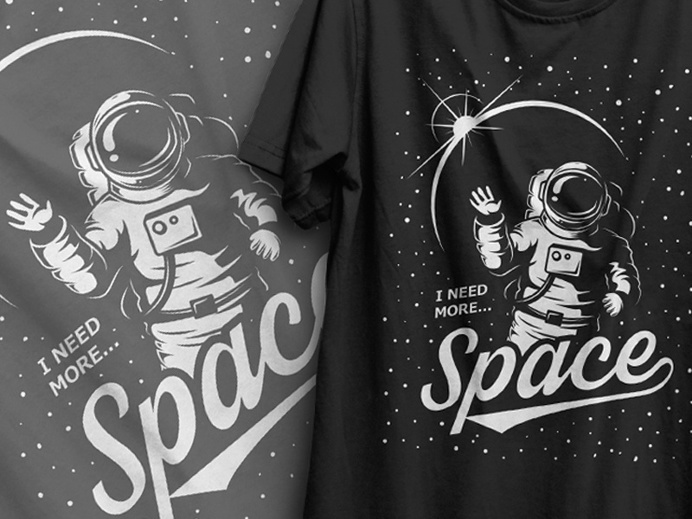 Vector Logo design. Space theme.