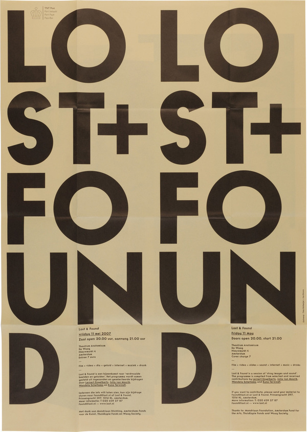 Lost & Found #ian #anatomicum #found #timo #& #theatrum #brown #hofmeijer #poster #and #lost