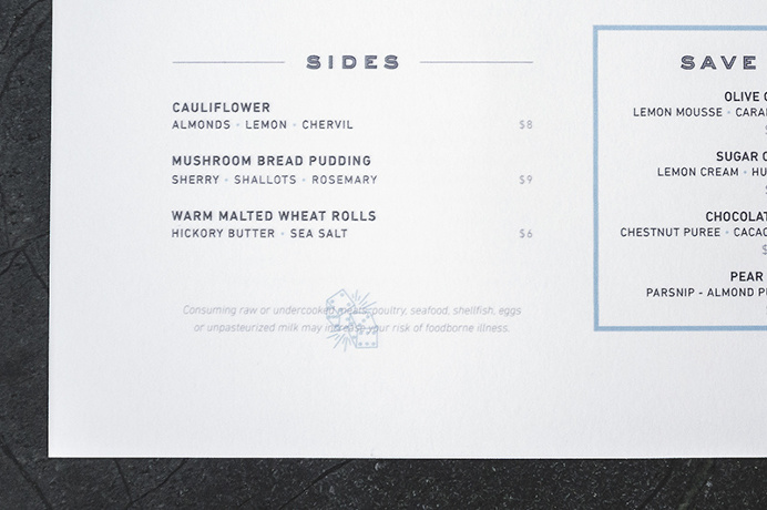 Crawford & Son Menu - Paul Tuorto