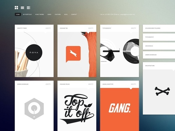 ixd / Portrait Gallery Radium Portfolio by Cosmin Capitanu #grid