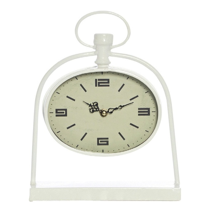 Greywash Round Clock, 20cm high