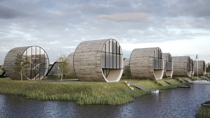 Futuristic architecture – 12 single family rolling homes