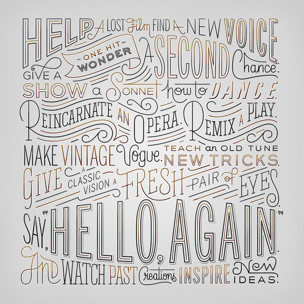 Lincoln Now | What is Hello Again? | Lincoln.com #typography