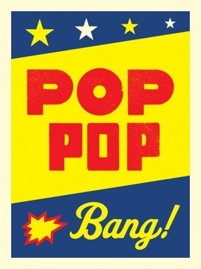 pop_pop_bang.jpg 488×650 pixels #bright #print #letterpress #type #colour