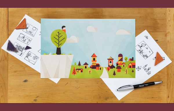 Zaccheus #flat #vector #print #design #color #illustration