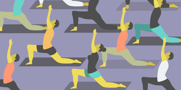 Bikram Yoga #flat #vector #design #illustration #yoga #stretch