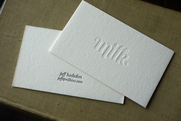 Hoban Letterpress: I was honored when the Milk team hired me to print... #business #oink #letterpress #hoban #milk #cards