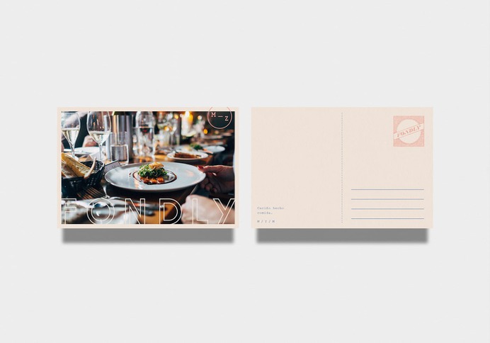 Fondly Corporate Design - Mindsparkle Mag Beautiful identity created for Fondly, a catering service, by Andrés Domínguez in Mexico. #identity #branding #design #color #photography #graphic #design #gallery #blog #project #mindsparkle #mag #beautiful #portfolio #designer
