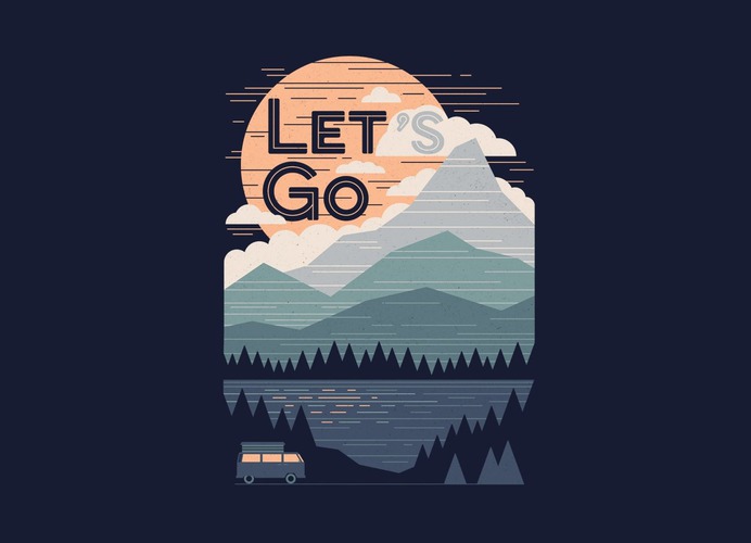 Let's Go by Rick Crane | Men's T-Shirt Threadless