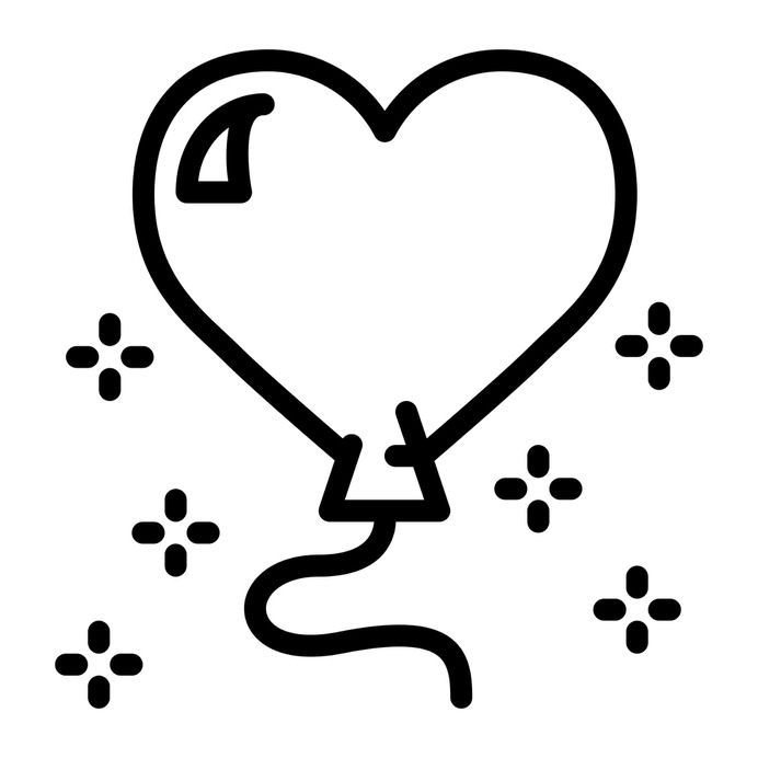 See more icon inspiration related to balloon, heart, birthday and party, heart balloon, heart shaped, celebration, decoration, birthday, love and party on Flaticon.