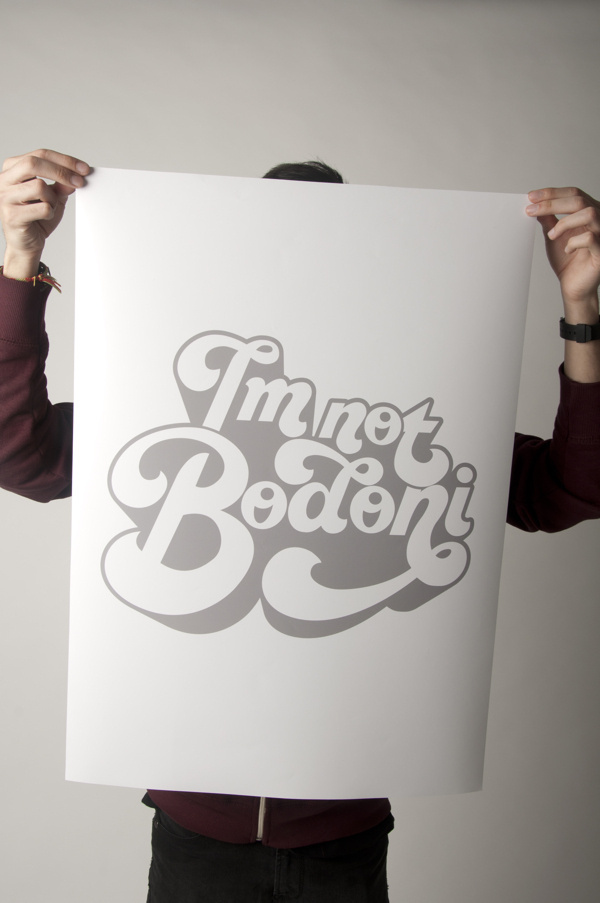 I'm not Bodoni #type #design #lettering