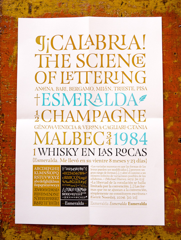 Esmeralda Typeface — Guillermo Vizzari (2012) #capitularis #roman #typography